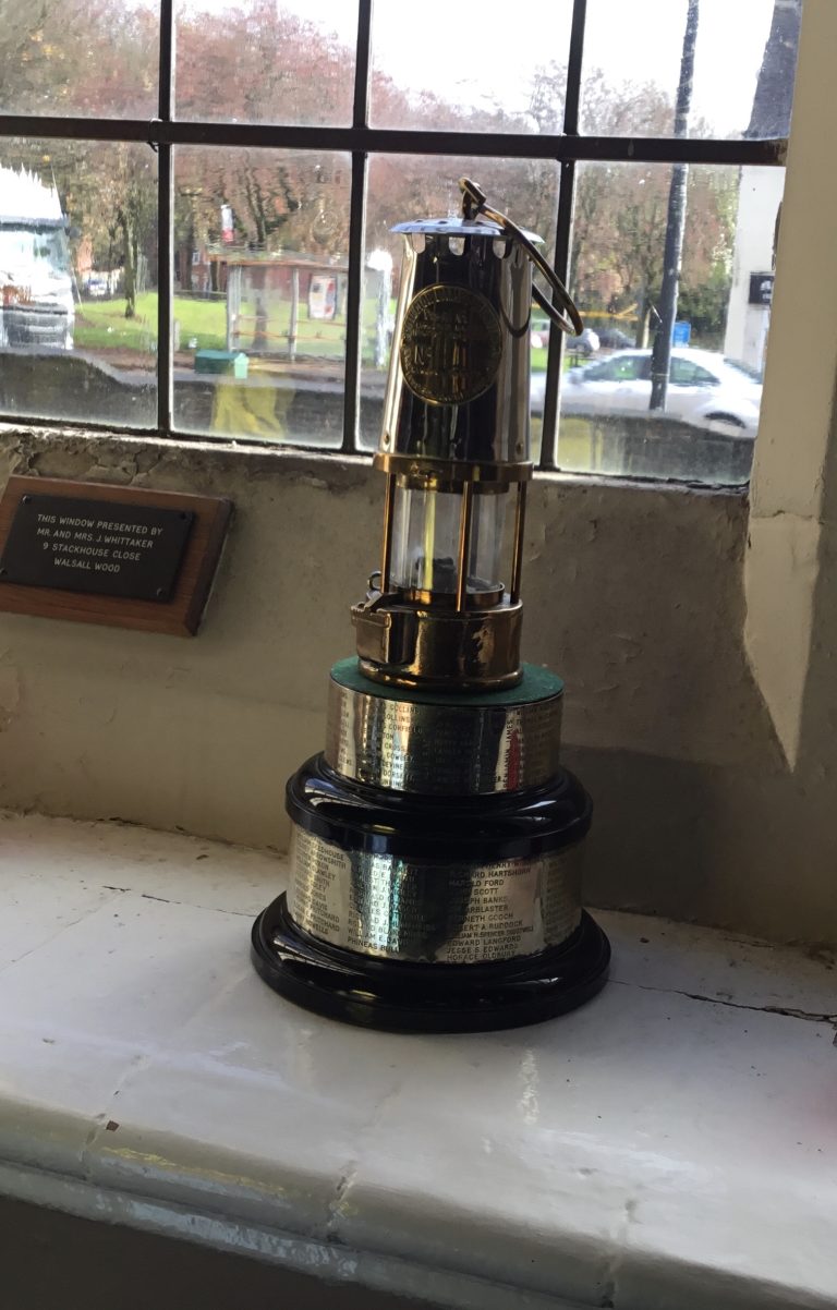 Miner's Lamp in St John's Church